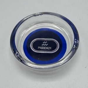 Vtg Meridien Hotel Casino Vegas Advertising Glass Ashtray Trinket Dish 3 Slots
